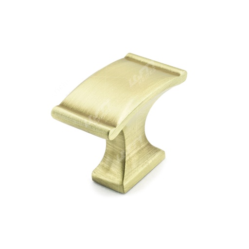 [BP260637160] Traditional Metal Satin Brass Rectangular Knob - 2606